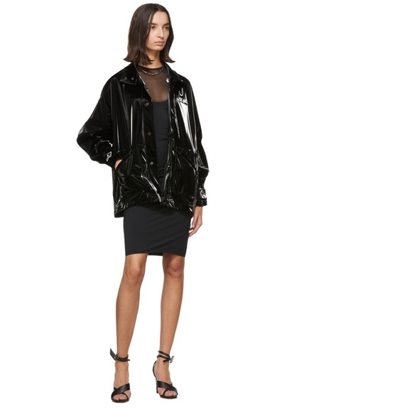 Off-White Glossy Velvet-Trimmed Track Jacket - Picture 4 of 14